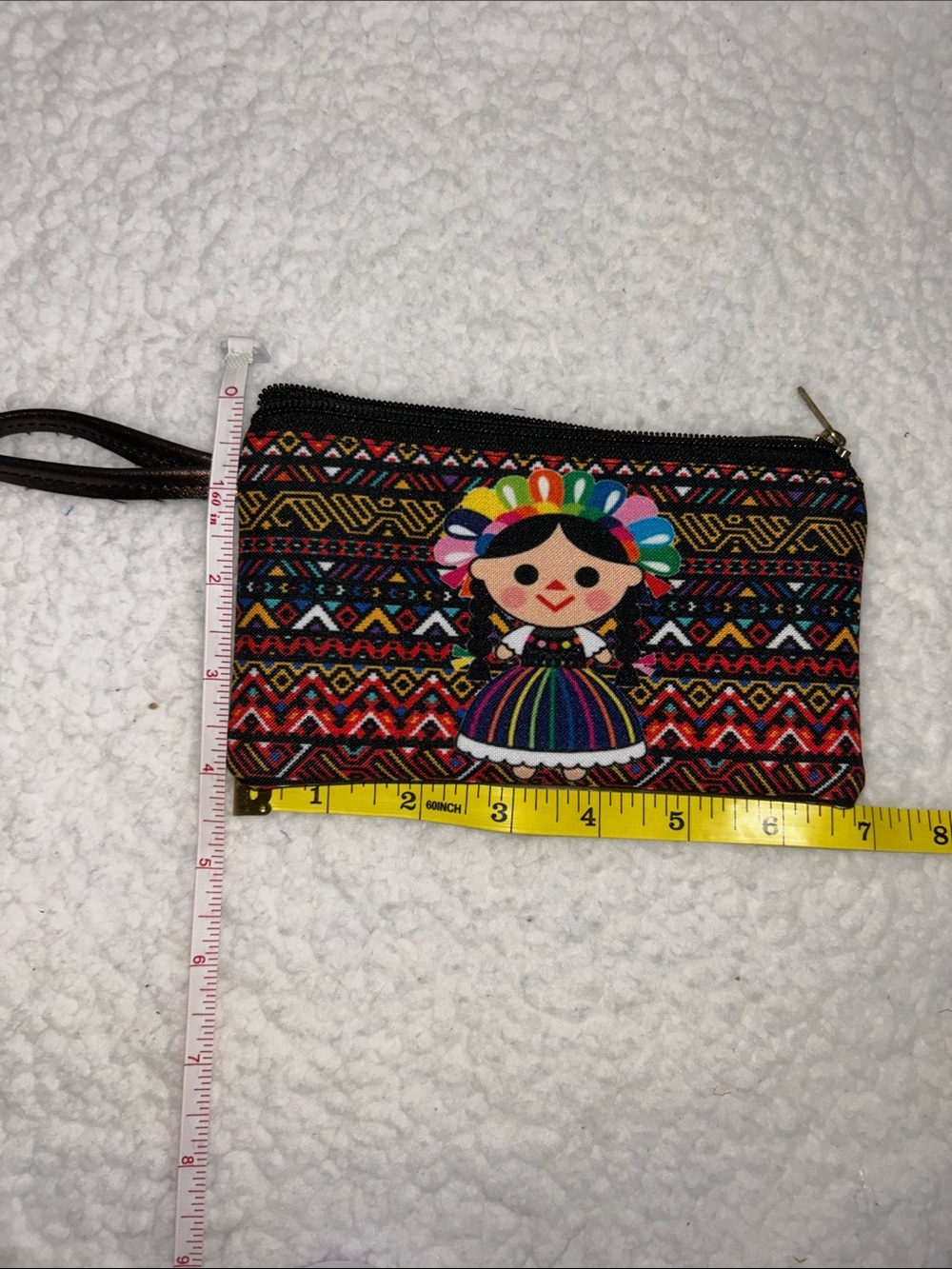 Wristlet Coin Purse in Multicolor - Picture 4 of 4